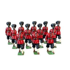 Vintage Britains Indian Army Soldier Lead Figurine Lot
